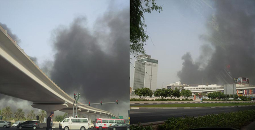 Dubai Al Maktoum Bridge fire